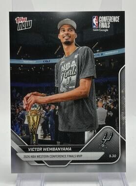 2025-26 NBA Topps NOW Victor Wembanyama Western Conference Finals MVP Spurs